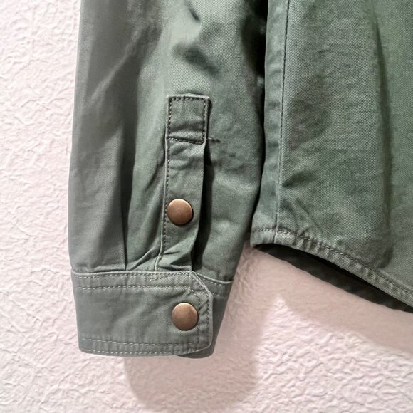 Forever 21‎ Women Green Long Sleeve Button Down  Shirt Size Small - Picture 5 of 6